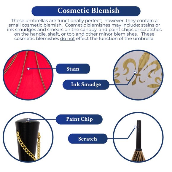 Pink with Black Encased Trim with Scalloped Edge Parasol (Cosmetic Blemish) - Picture 3 of 9